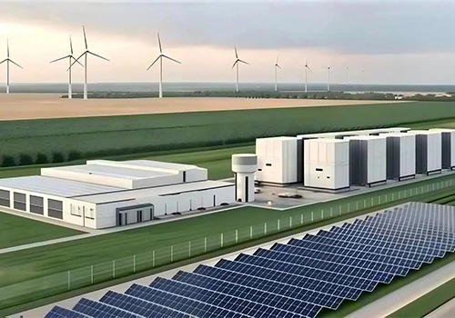 Fotovoltaická zelená energie posilující AIDC